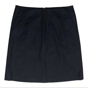 Banana Republic Black A-line Stretch Mini Skirt Size 10 With Pockets Hidden Zip